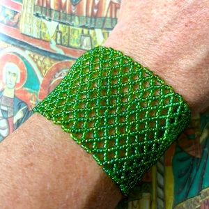 NWOT Handmade Beaded Cuff